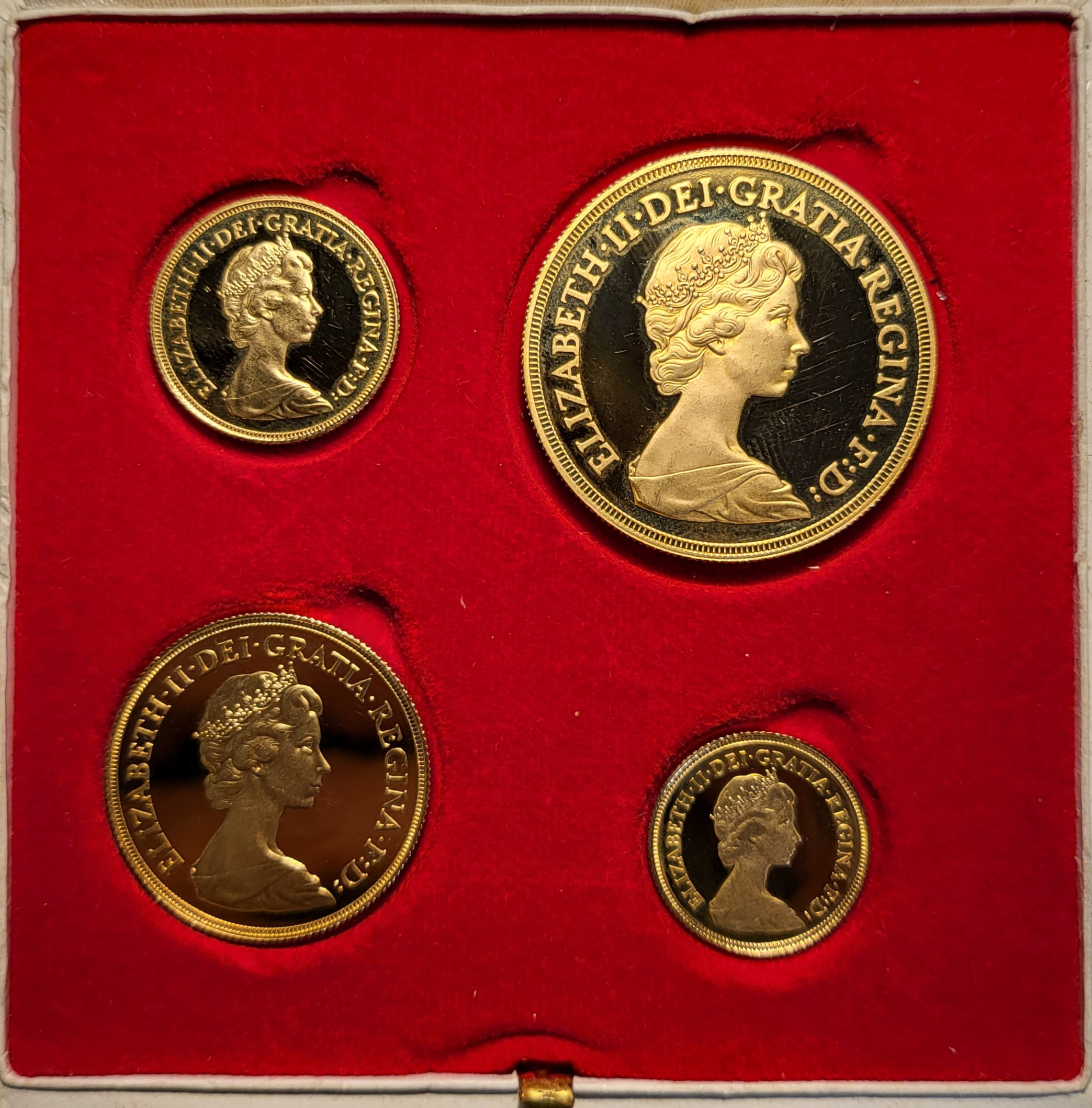 Queen Elizabeth II 1980 4 Coin Proof Set JBlundell Sons