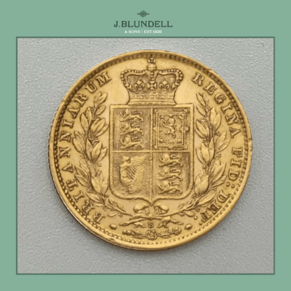 Half Gold Sovereign Jubilee Head Shield Back - Image 2