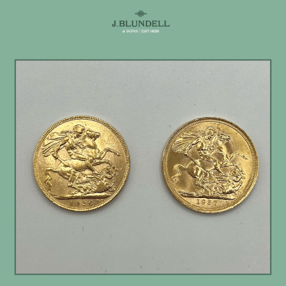 1957 Elizabeth II & 1926 George V Gold Sovereign Set - Image 2