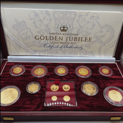 2002 Elizabeth II 13-Coin Gold Proof Set – Golden Jubilee Edition