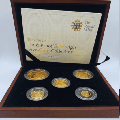 2010 Gold Proof Sovereign Five-Coin Set