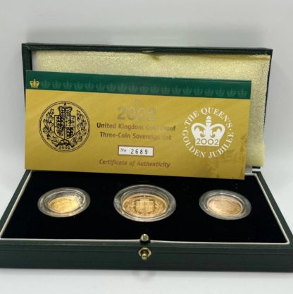 2002 Three-Coin Gold Sovereign Set