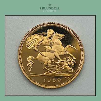 1980 Proof Half Sovereign Coin - Image 2