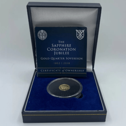 2018 Sapphire Coronation Jubilee Gold Quarter Sovereign