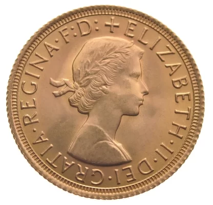 Gold Sovereign Queen Elizabeth II - Young Head